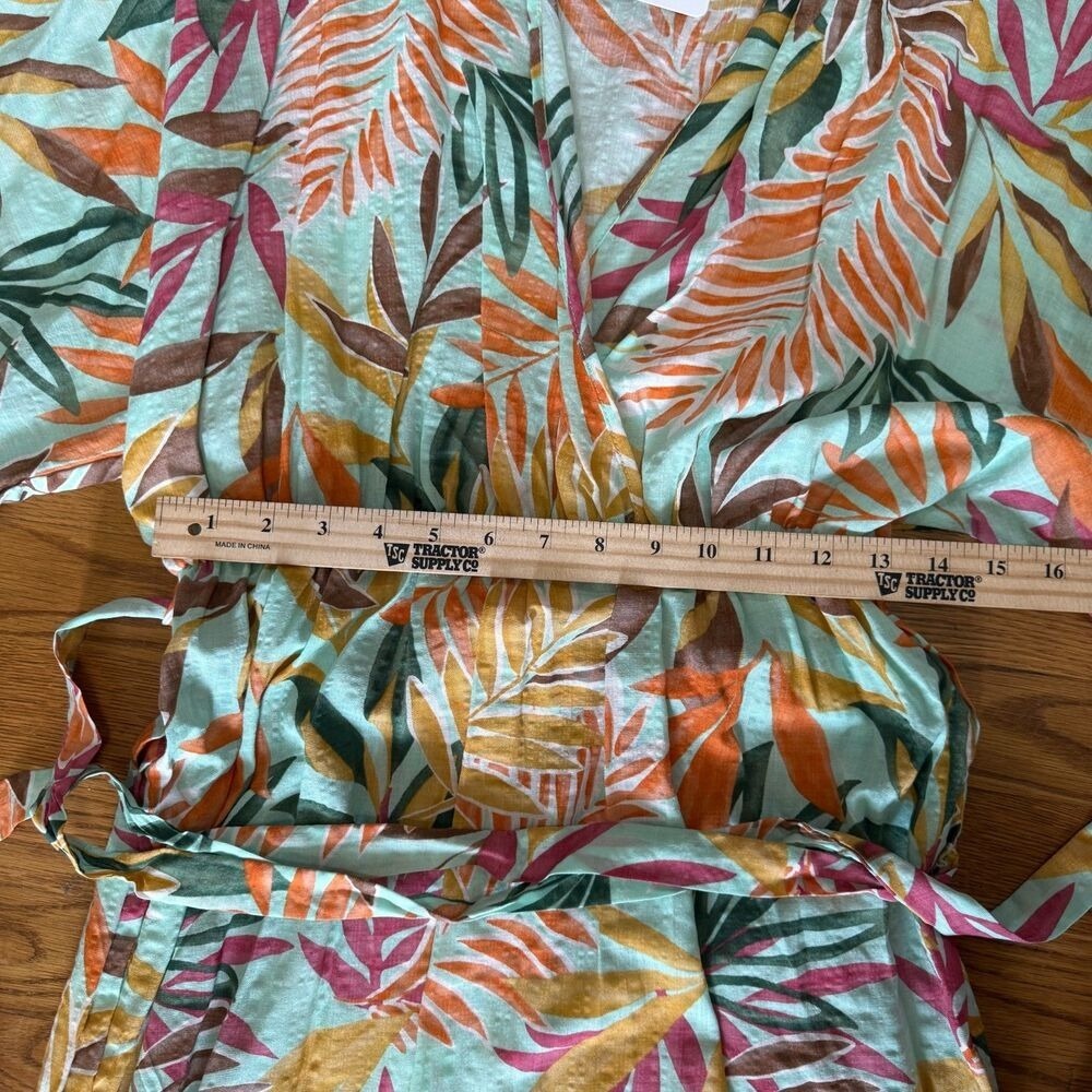 RENEE C. Tropical Kimono Dress Large - Picture 4 of 5